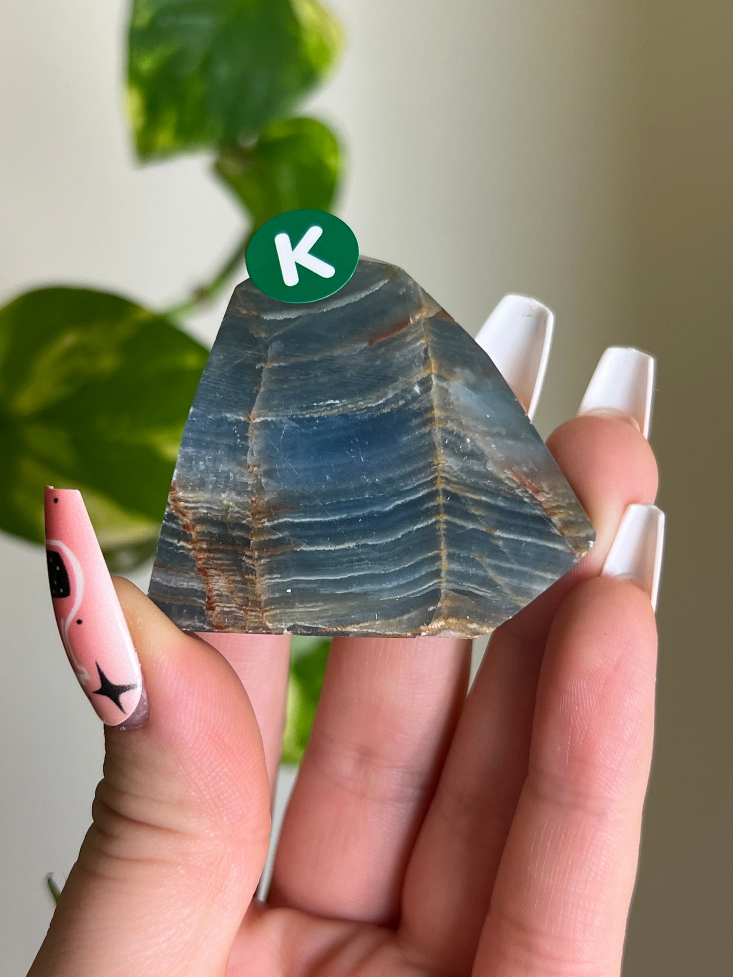 Blue Lemurian Aquatine Calcite Gusher - K 🌊