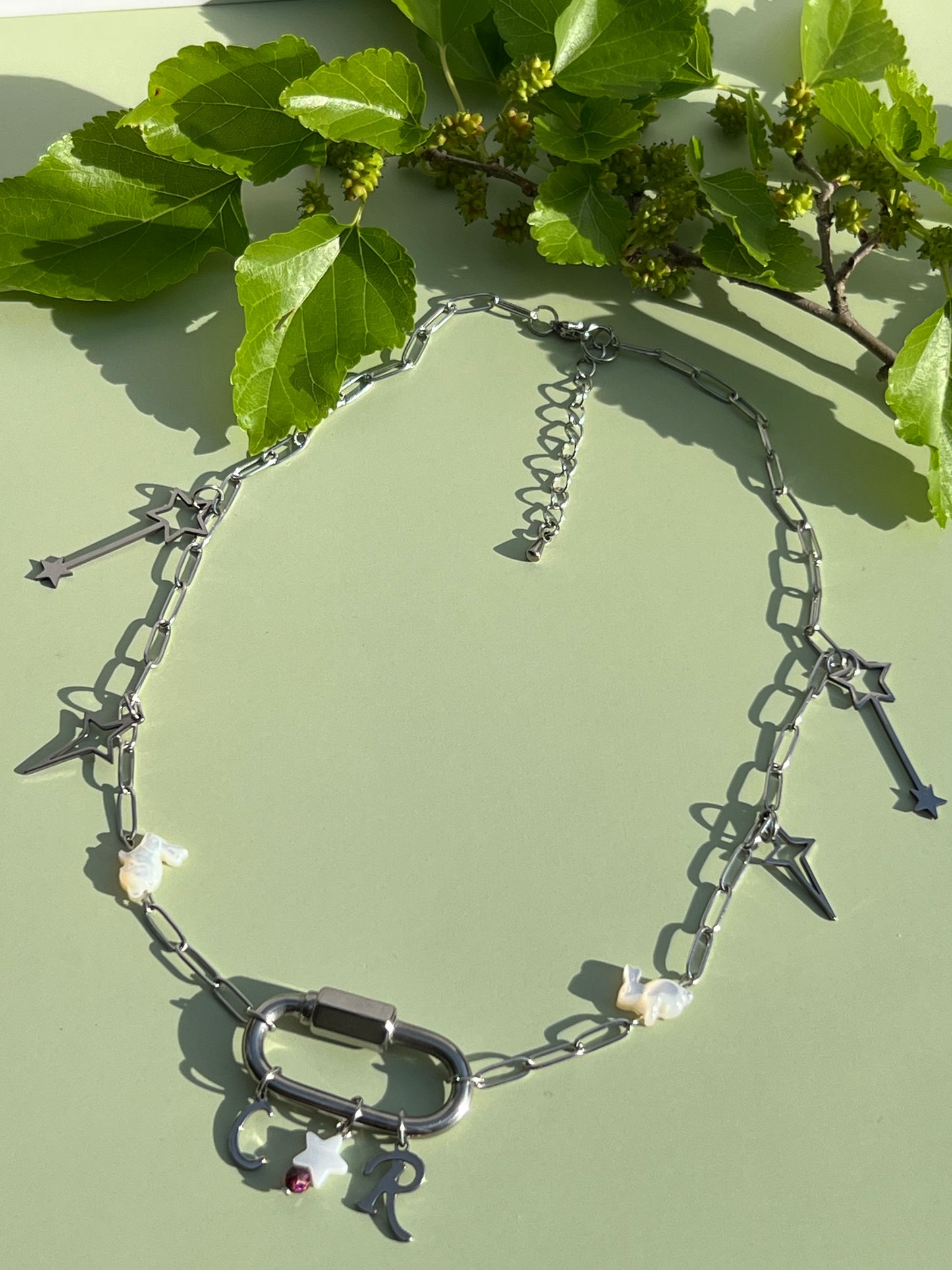 Redwine Supernova 🪄🐇 Chappell Roan Carabiner Charm Necklace