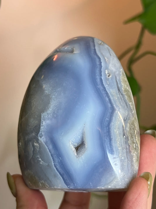 Druzy Blue Lace Agate Large Freeform C