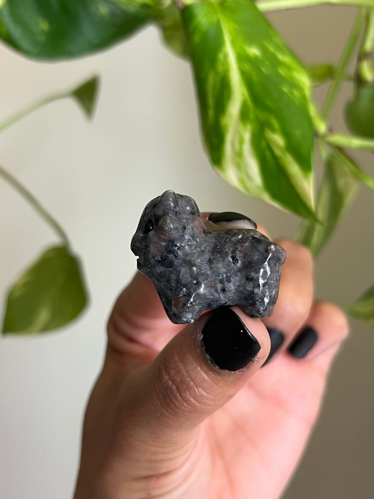 UV Reactive Yooperlite Highland Cow Small