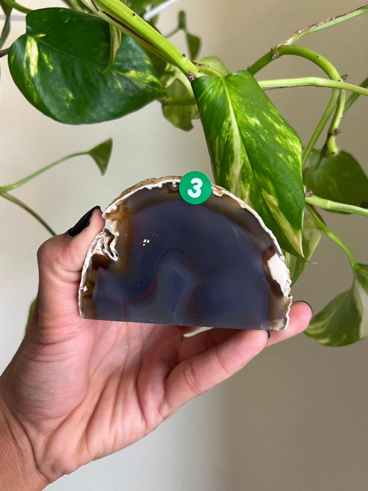 Blue + Red Agate Freeform - 3