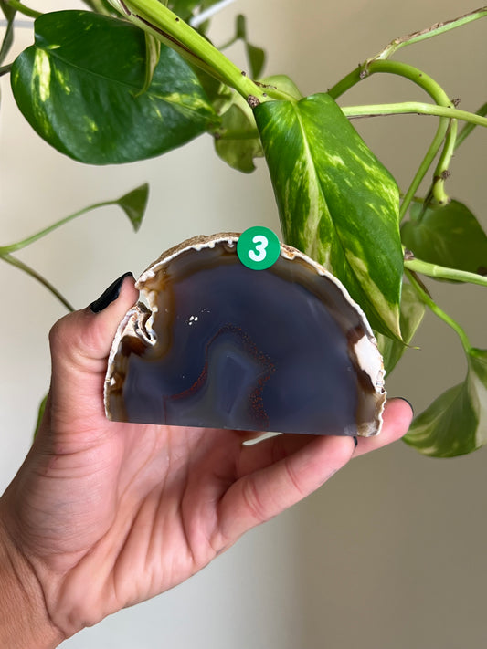 Blue + Red Agate Freeform - 3
