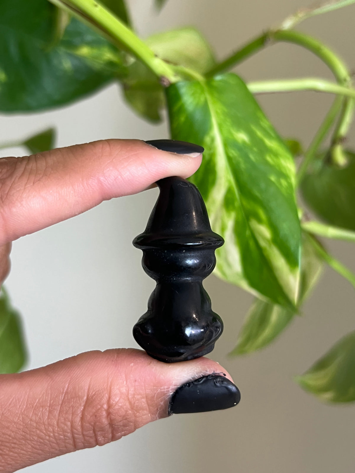 Black Obsidian Witchy Small Cat