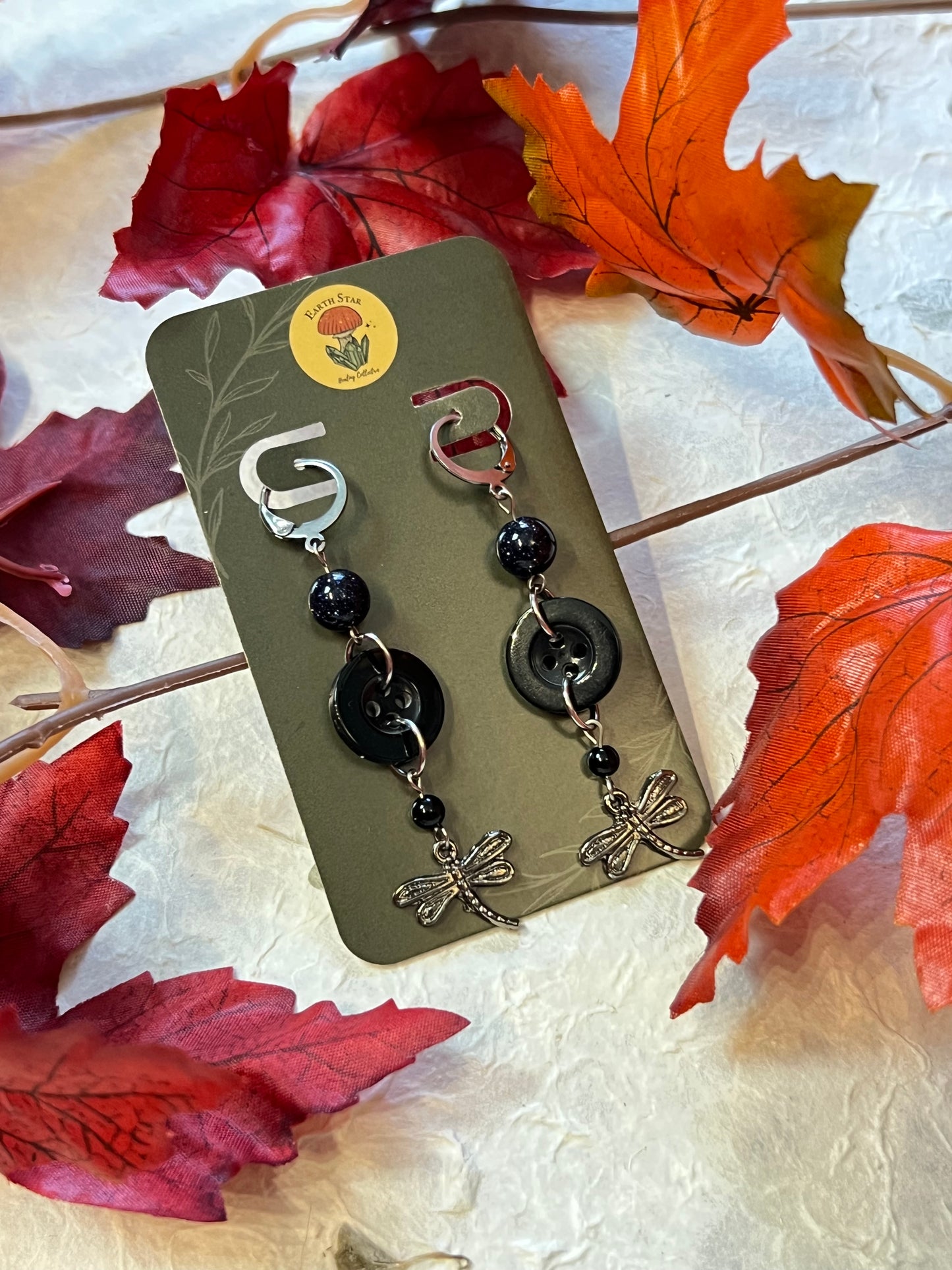 Navy Sandstone Coraline Earrings
