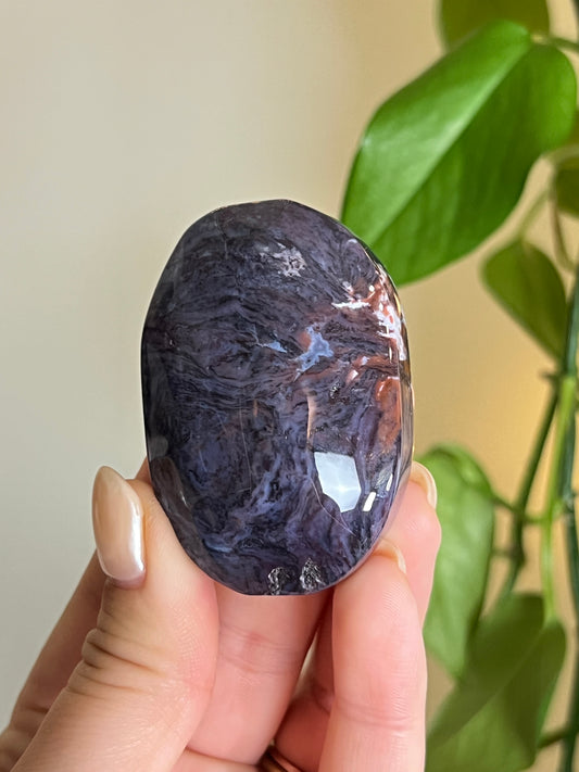 Unique Ocean Jasper Palm Stone