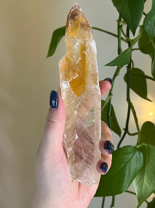 Golden Phantom Selenite Slab