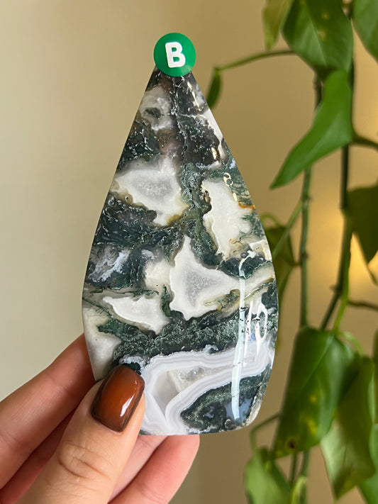 Moss Agate Freeform - B