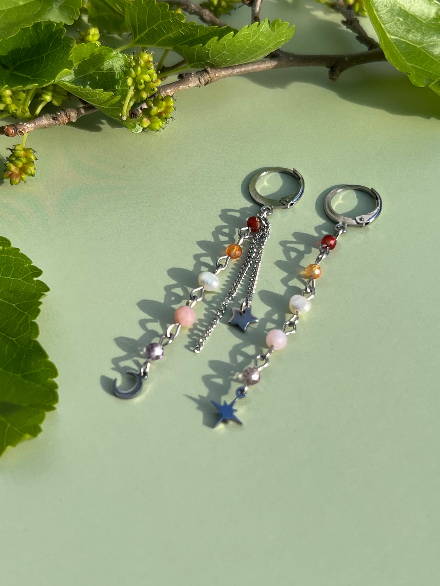 Lesbian Celestial Starburst Earrings
