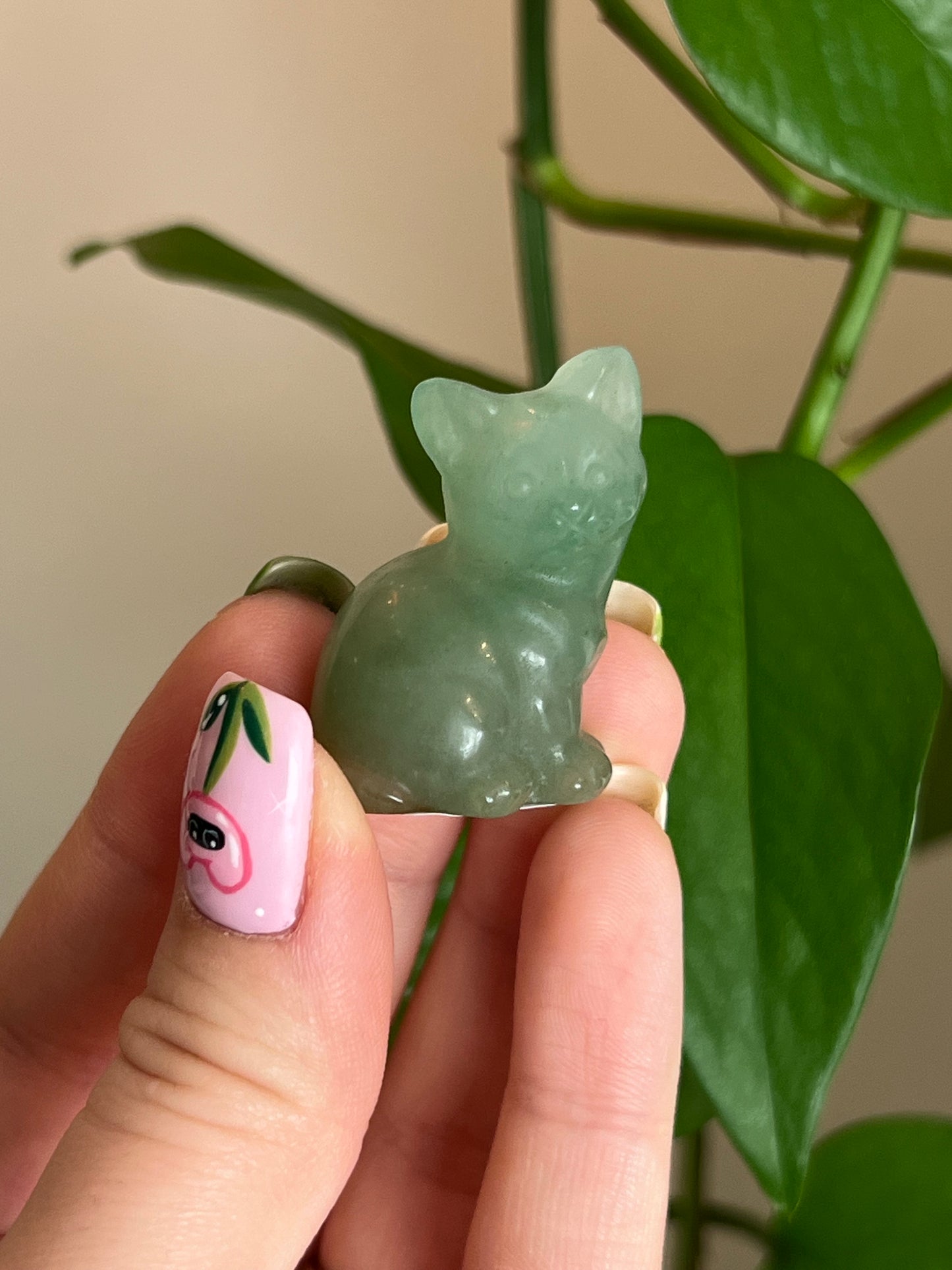 Green Aventurine Cat