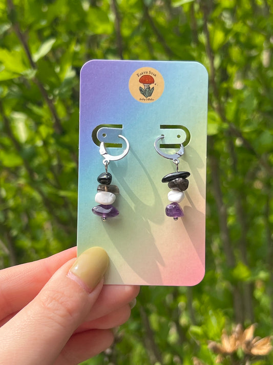 Asexual Pride Flag Earrings