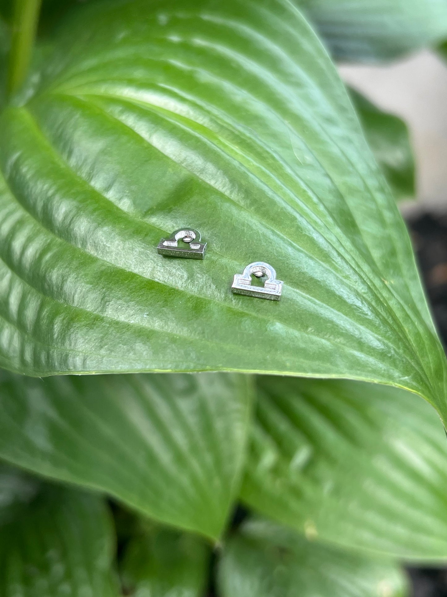 Libra Silver Zodiac Sign Studs ♎️