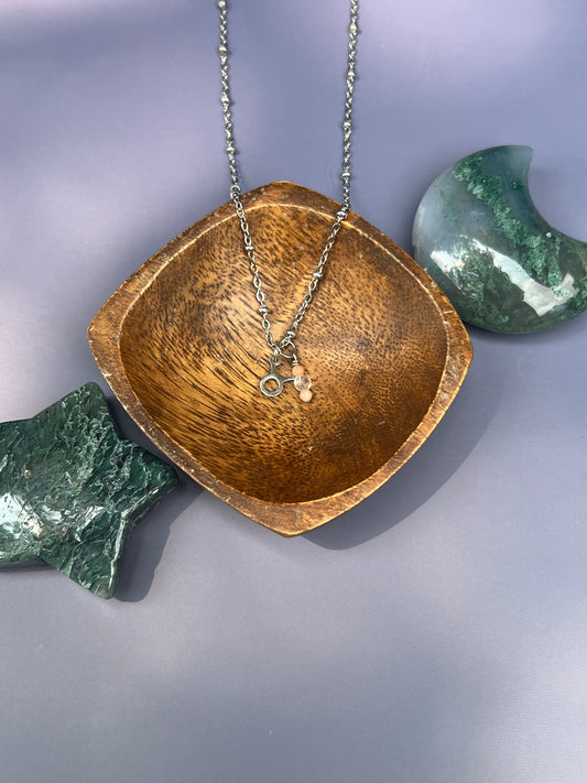 Taurus - Zodiac Sign Gemstone Silver Necklace