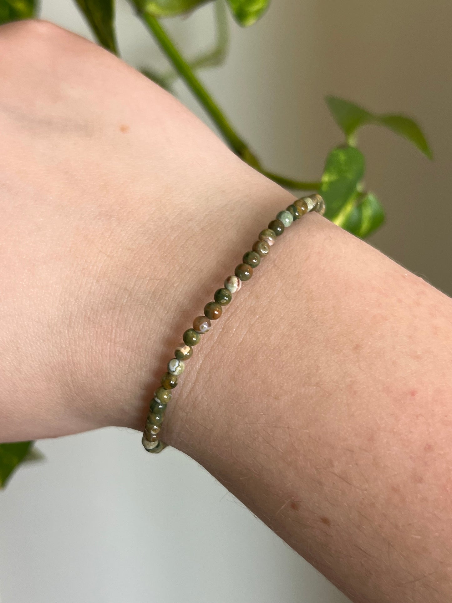 4mm Rainforest Jasper Bracelet