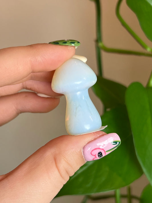 Opalite Glass Mushroom