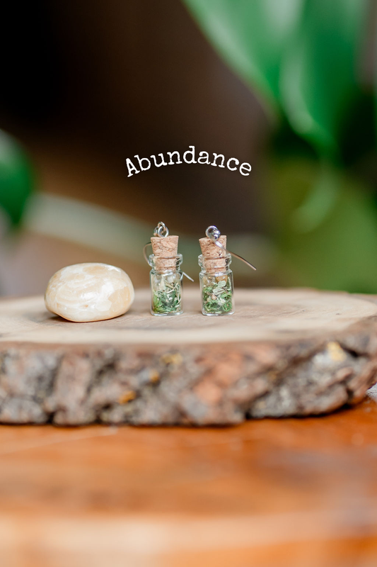 Abundance - Spell Jar Earrings