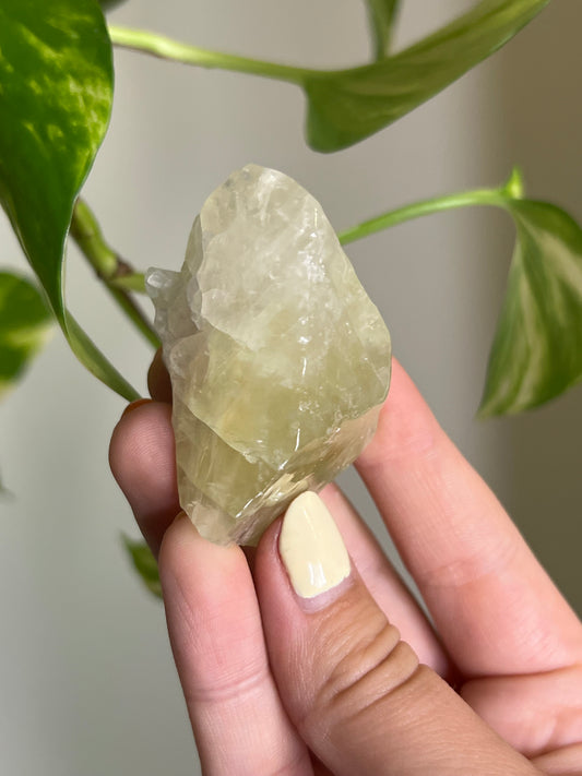 Green Calcite Small Raw Chunk