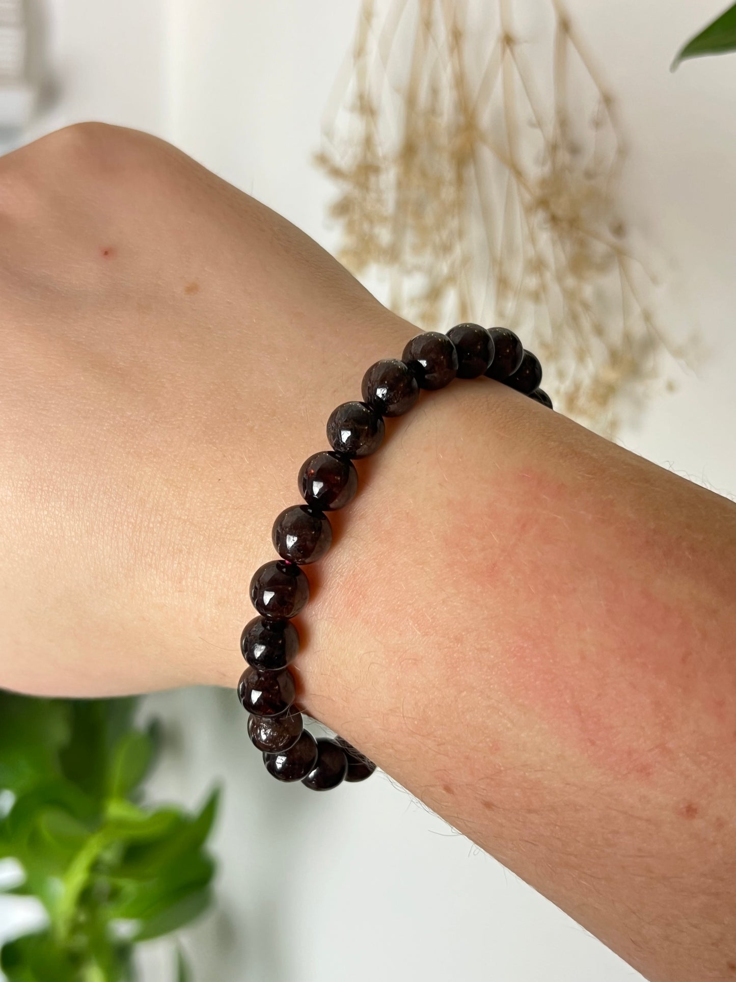 Garnet 8mm Bracelet