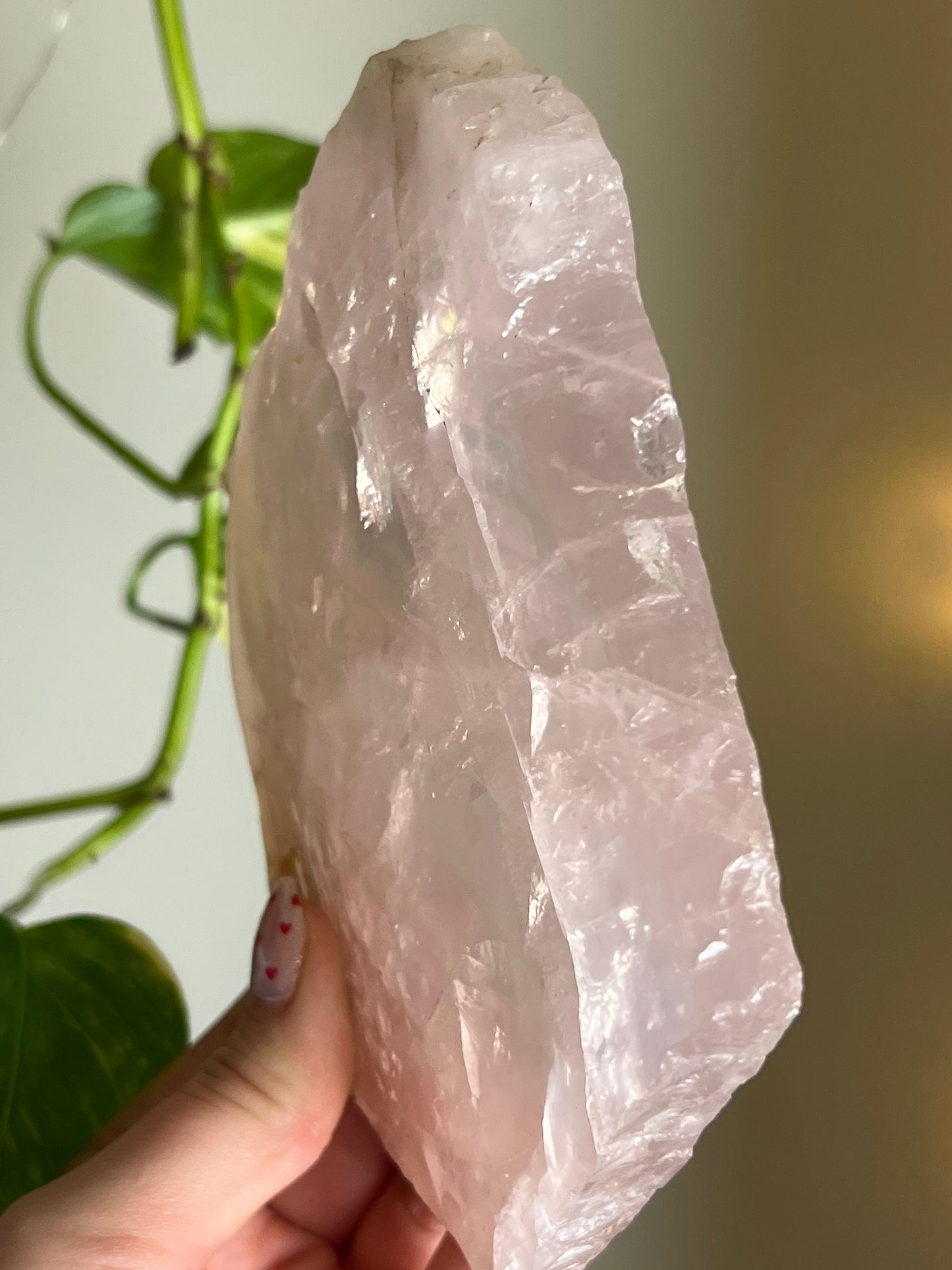 Gemmy Rose Quartz Slab