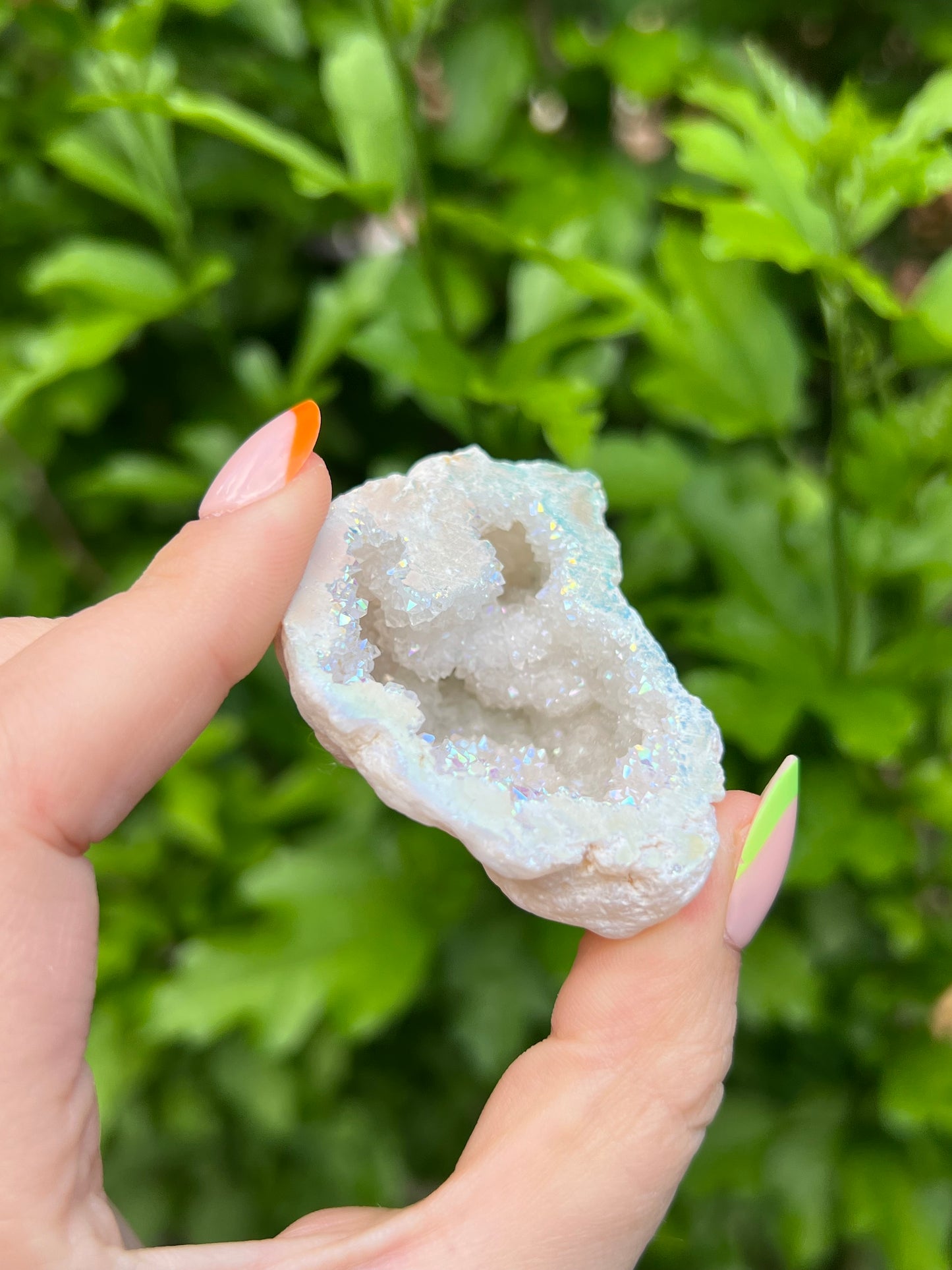 Aura Druzy Quartz Geode