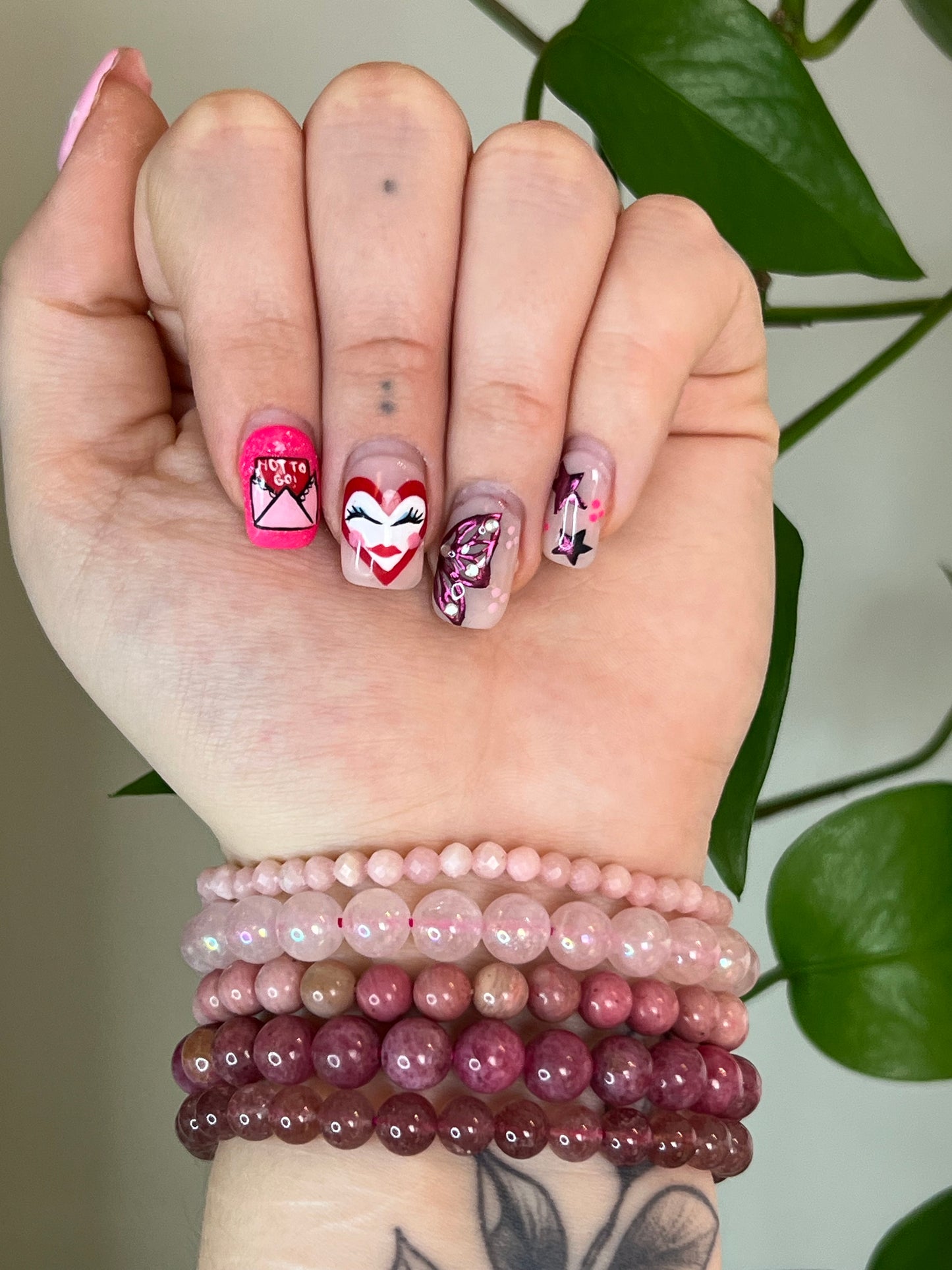 Strawberry Quartz 6mm Bracelet