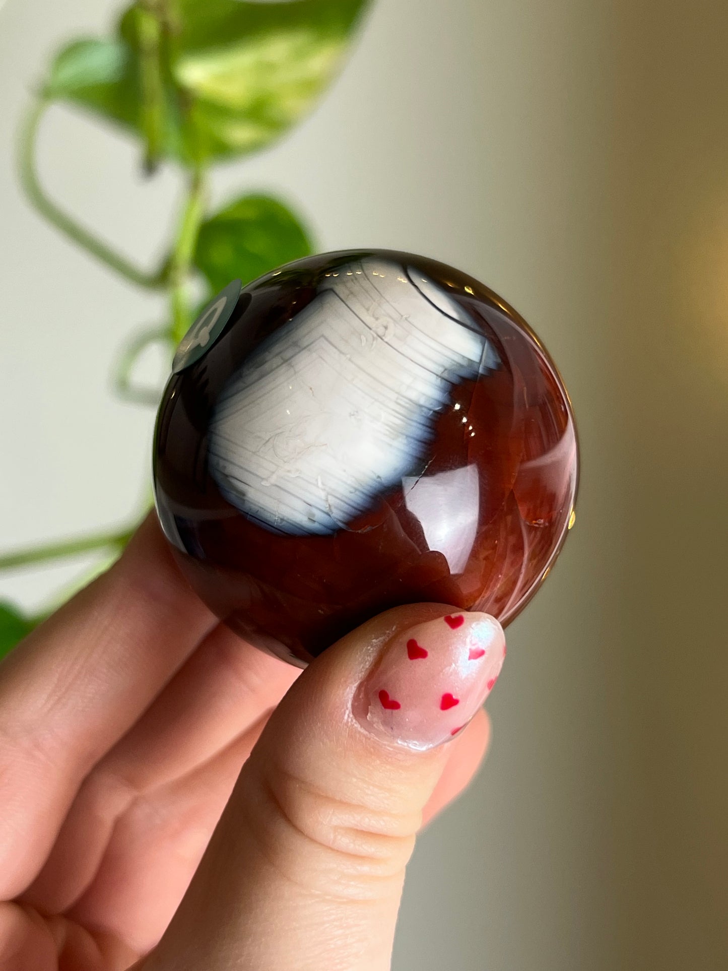 Carnelian x Orca Agate Sphere - Q