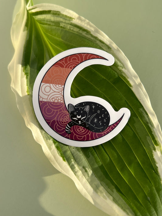 Lune lesbienne Sticker