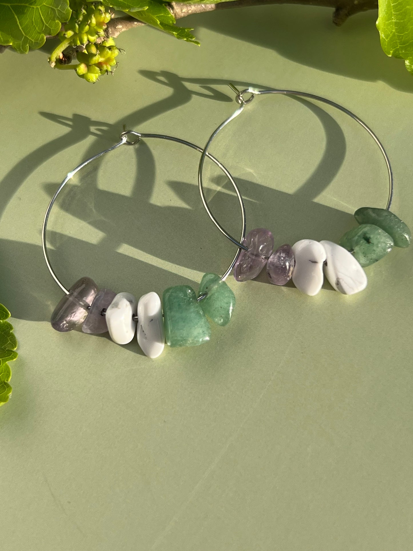 Genderqueer Pride Flag Hoop Earrings
