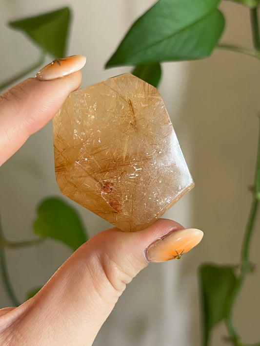 Golden Rutile Quartz Gusher - UY