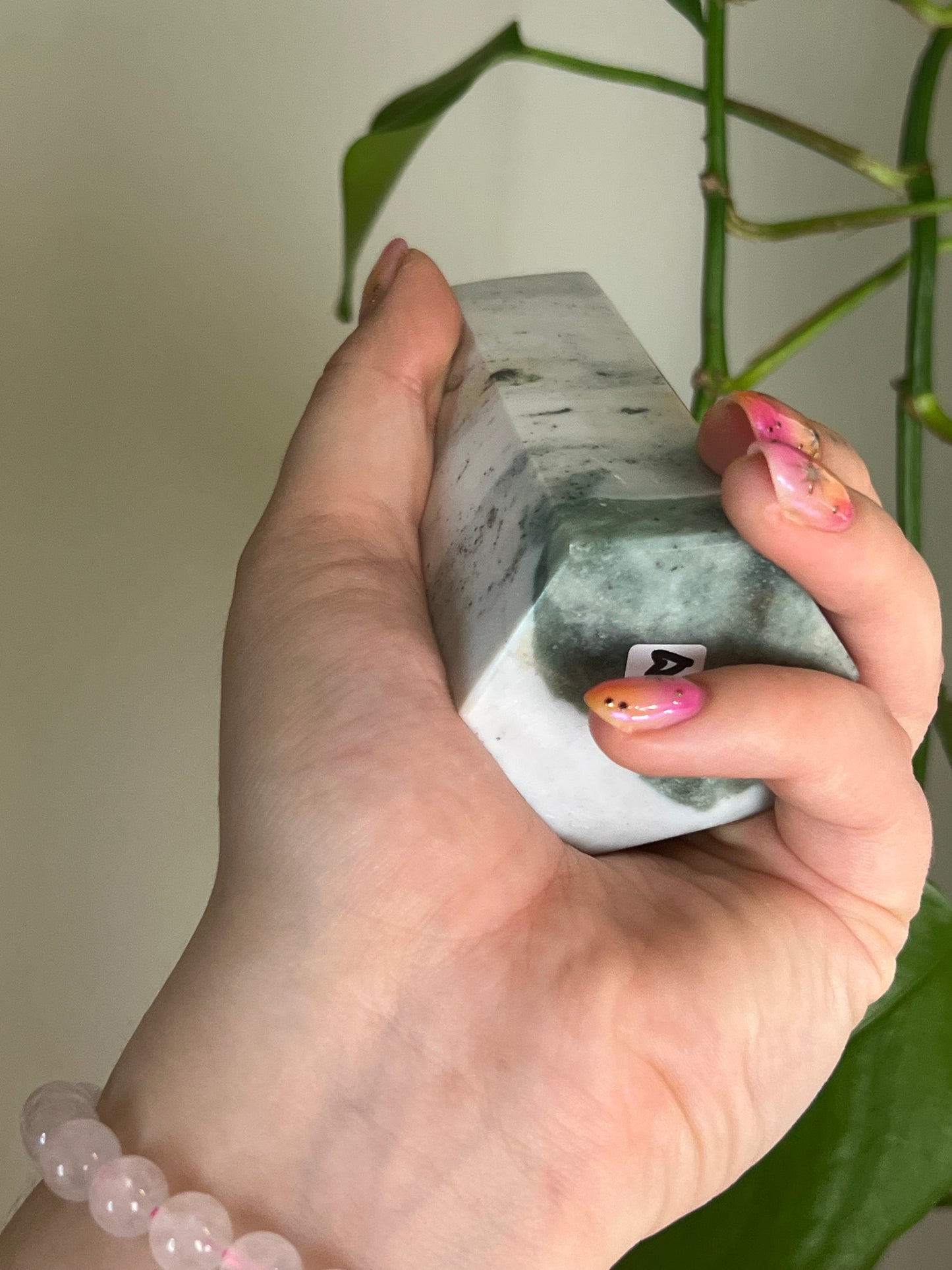 White Ocean Jasper Large Tower