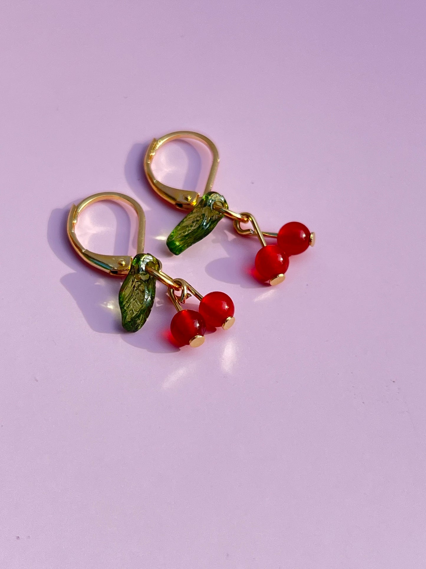 Carnelian Cherry Earrings 🍒
