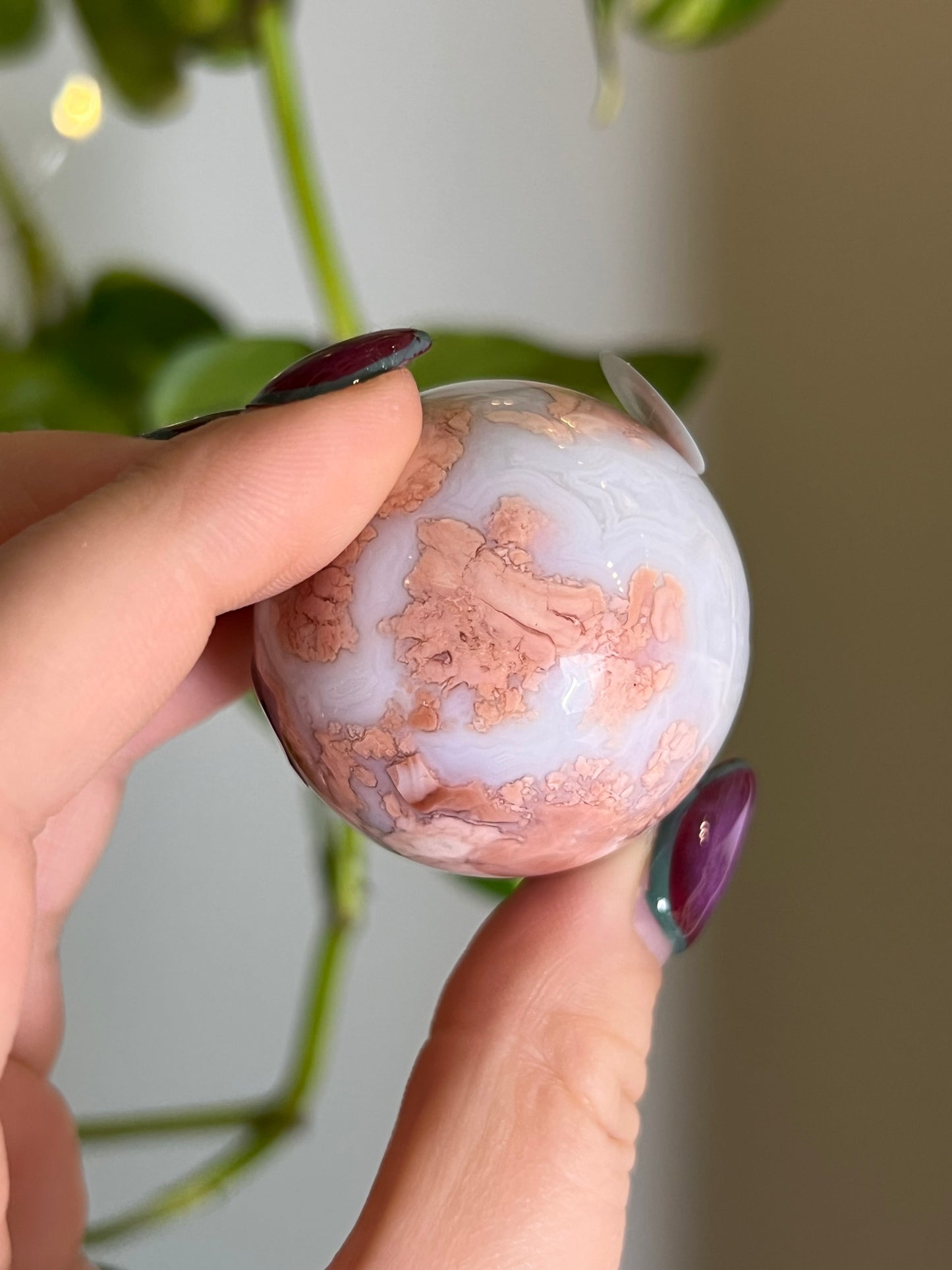 Cotton Candy Agate Sphere - Q