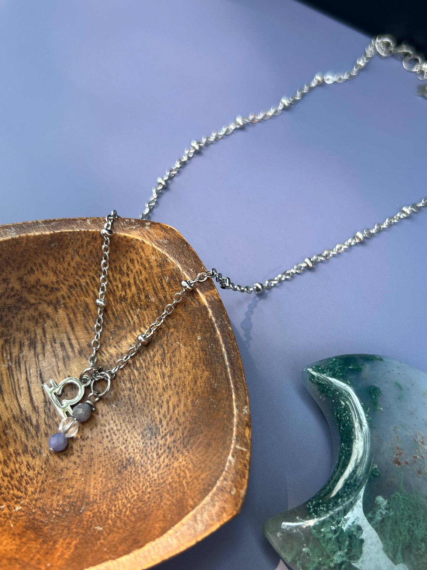 Libra - Zodiac Sign Gemstone Silver Necklace