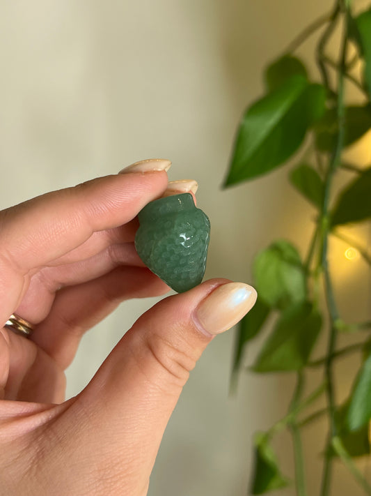 Green Aventurine Small Strawberry