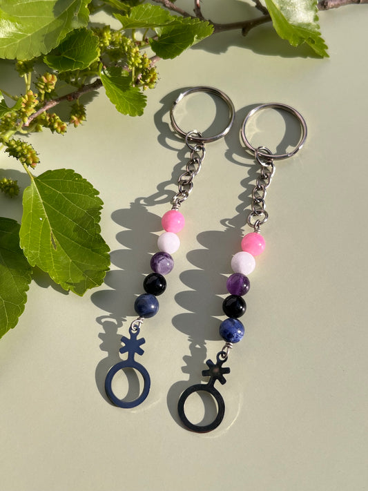 Genderfluid Keychain
