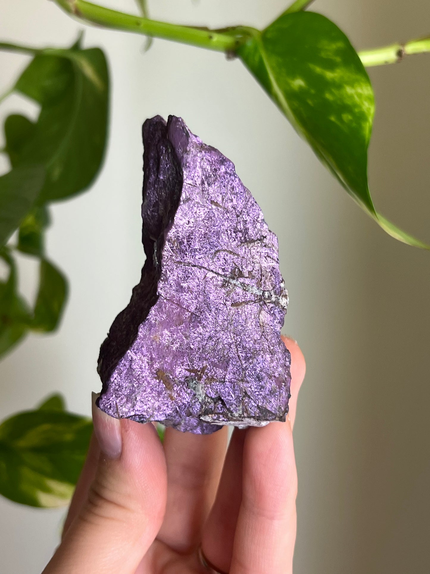 Flashy Metallic Purpurite Raw