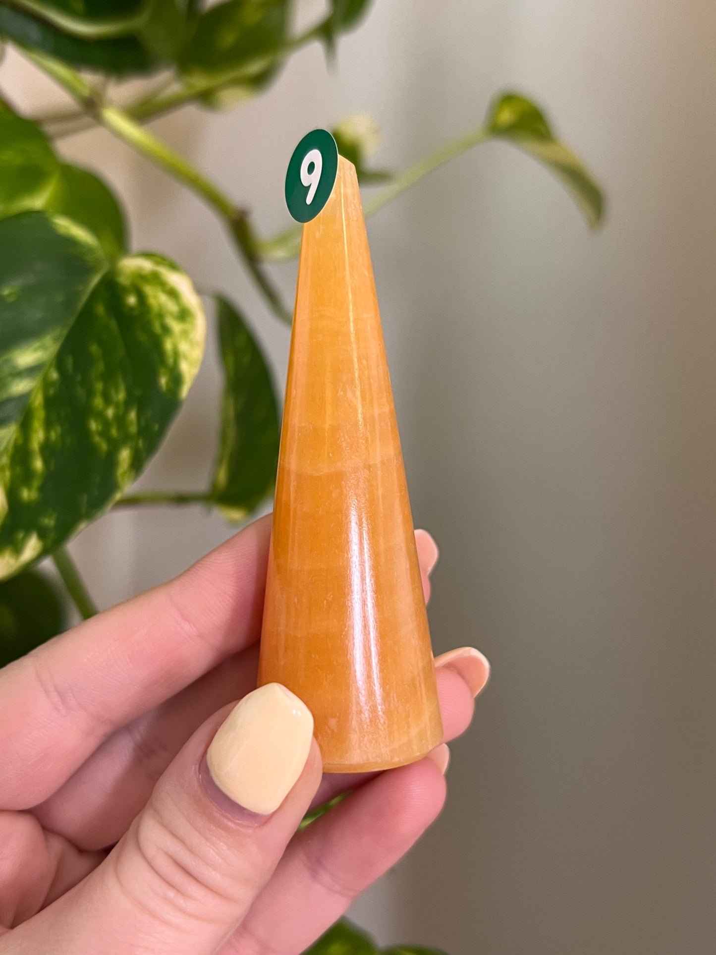 Orange Calcite Ring Holder - 9