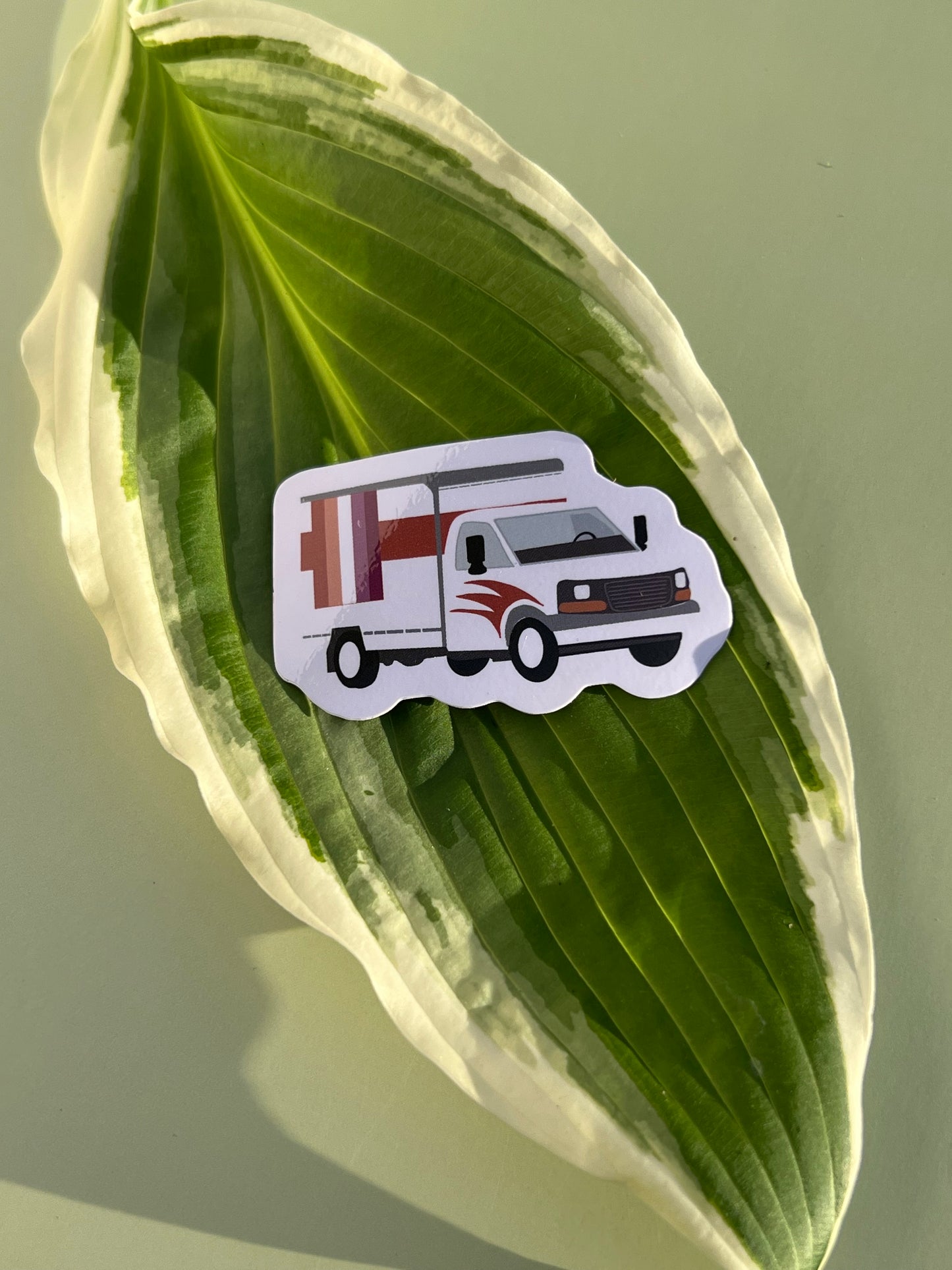 Lesbian Moving Truck Sticker