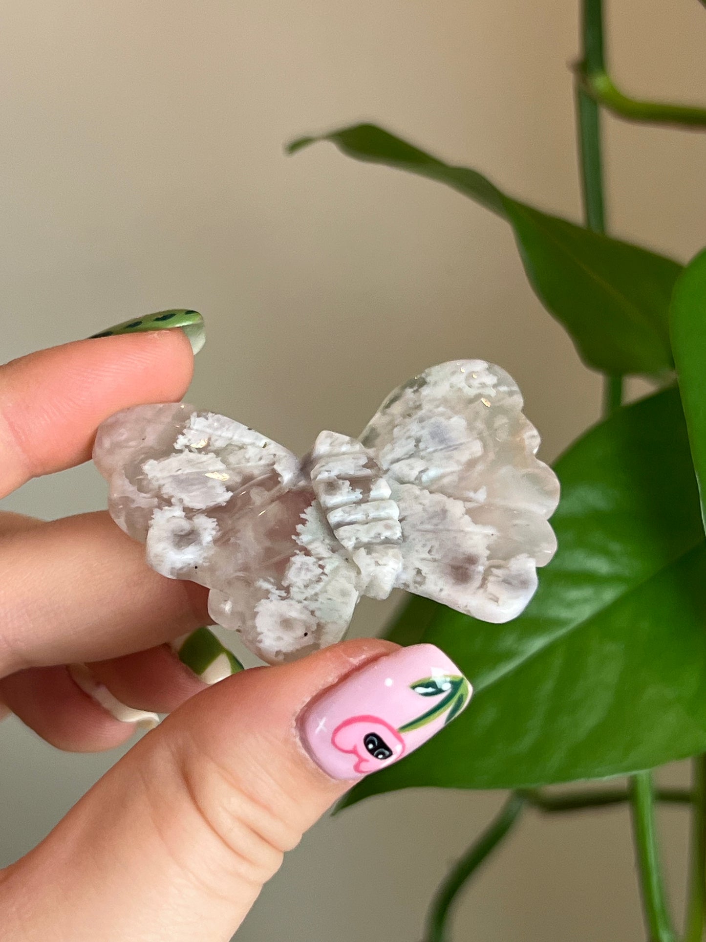 Flower Agate Butterfly