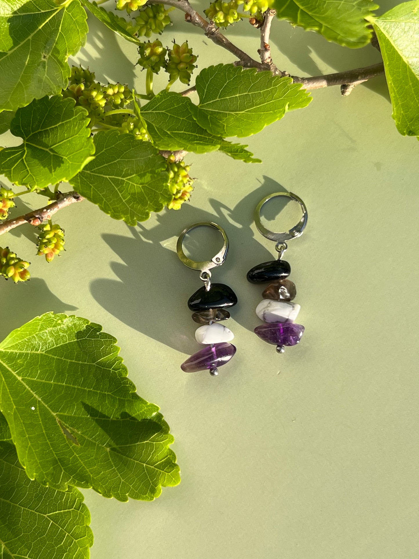 Asexual Pride Flag Huggie  Earrings