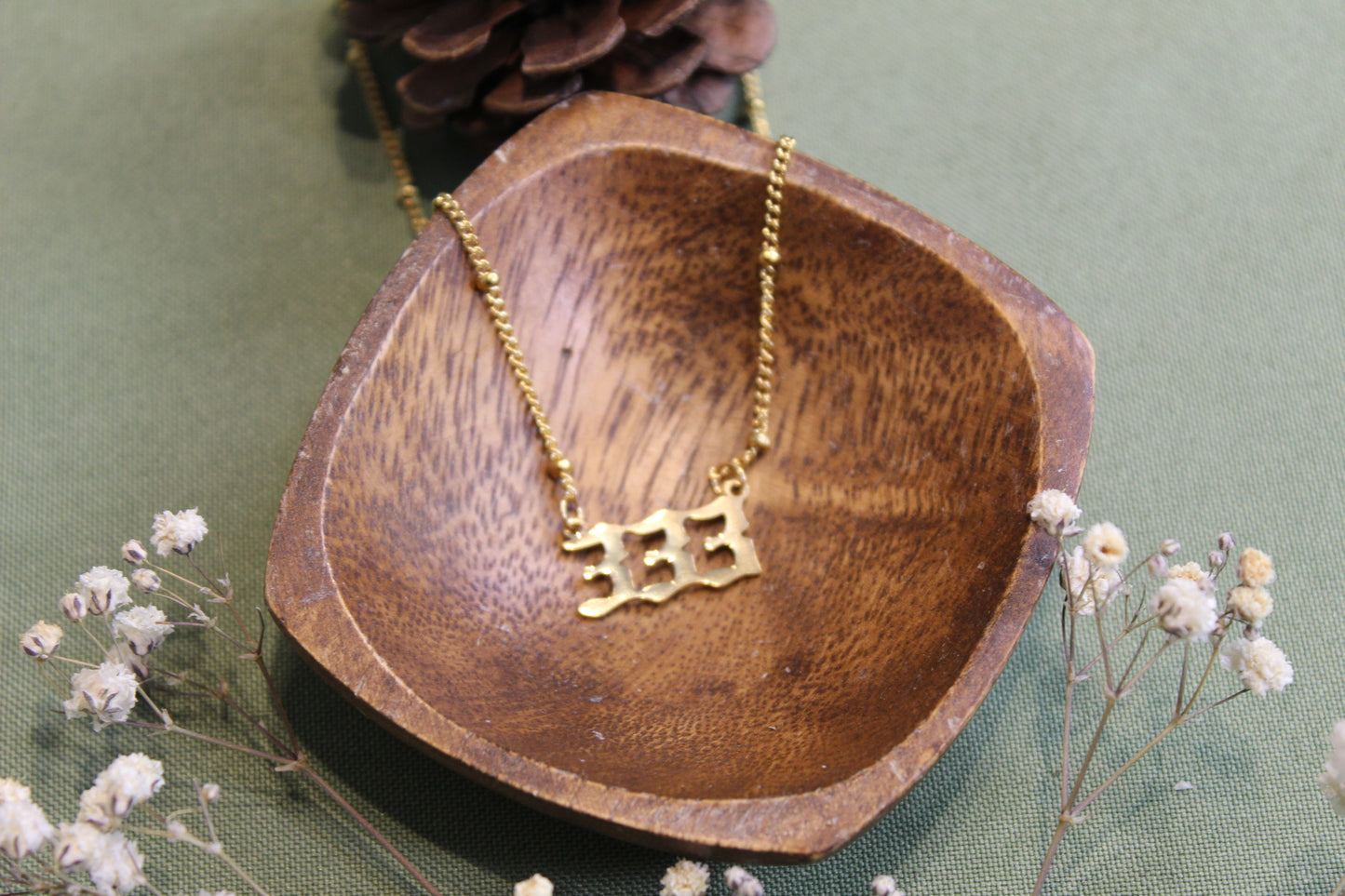 Angel Number Dainty Gold Necklace