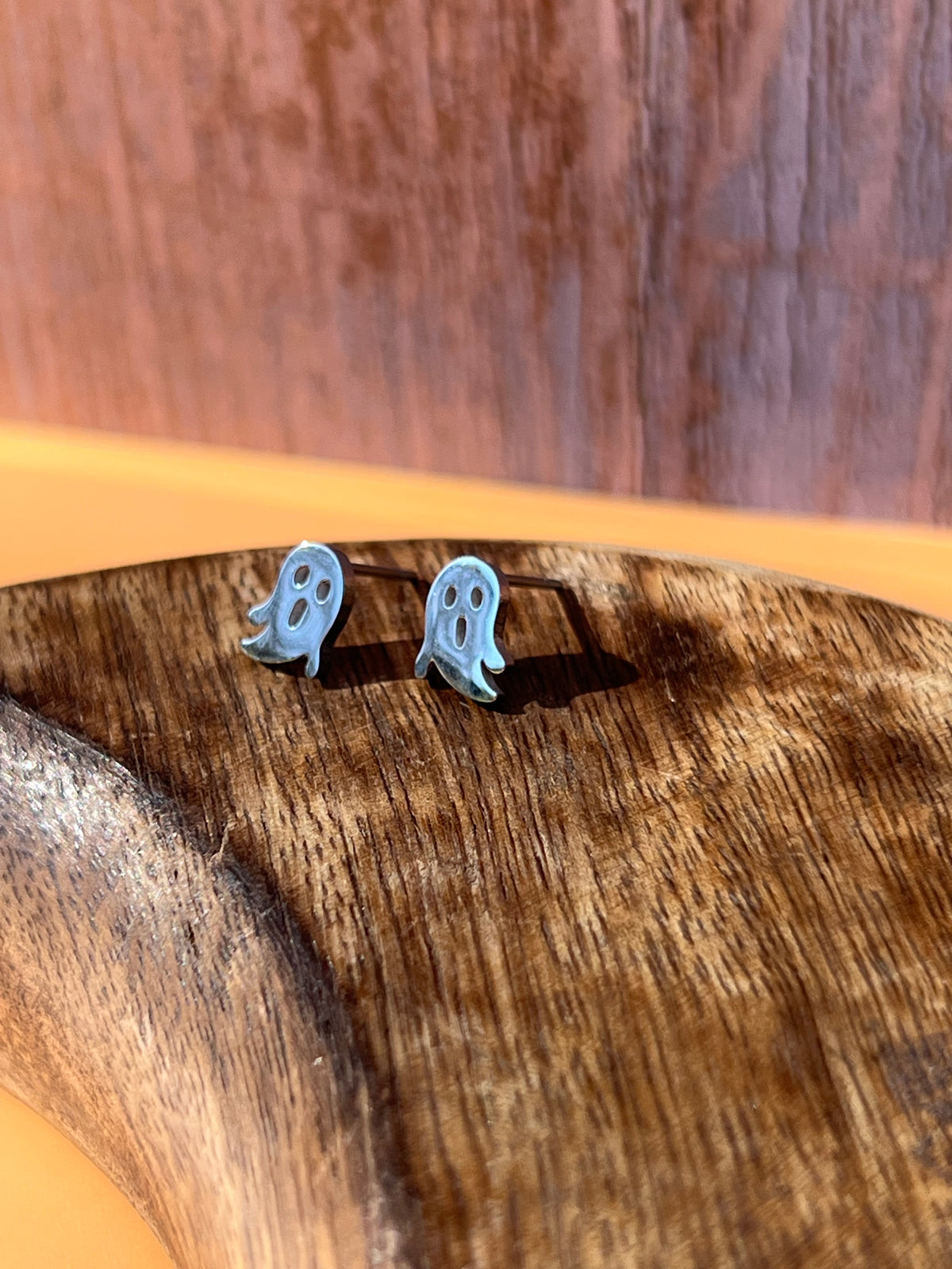 Ghost Silver Stainless Studs 👻