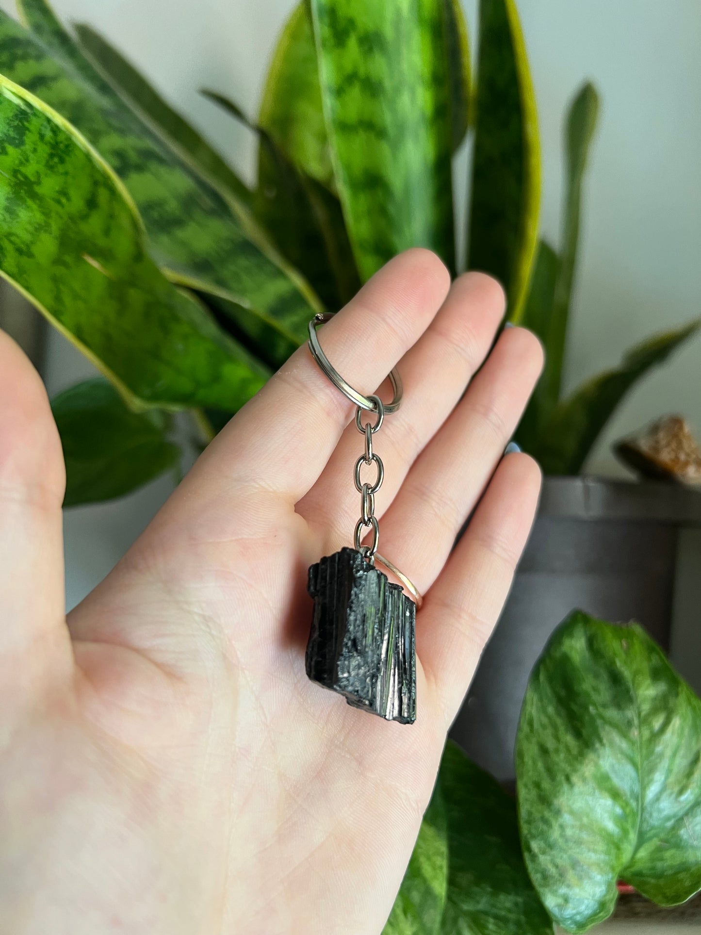 Black Tourmaline Keychain