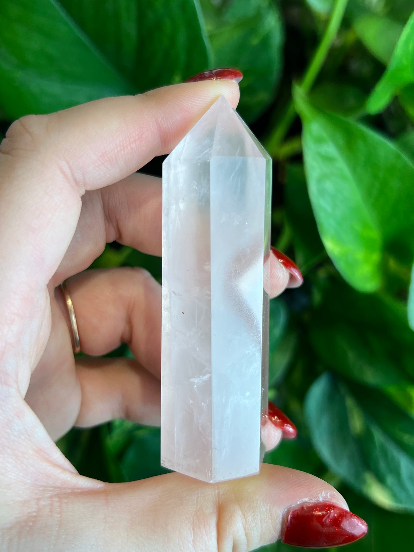 Gemmy Rose Quartz Tower