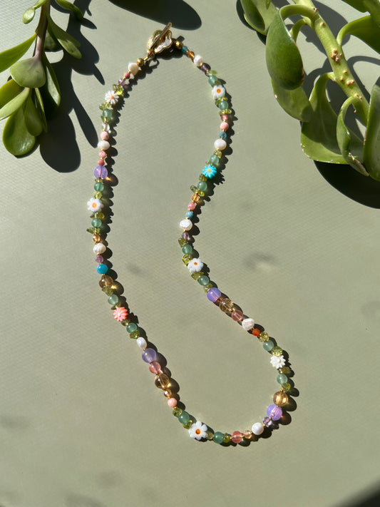 Spring Rainbow Magic Pearl Necklace🌼