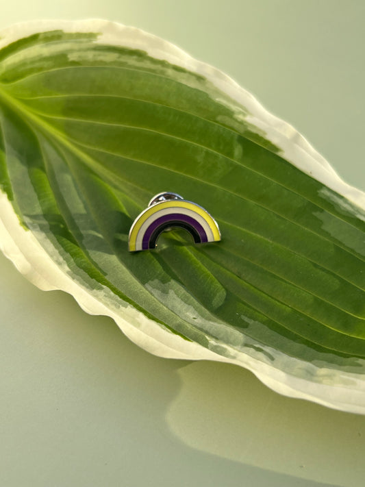 Non Binary Rainbow Pin
