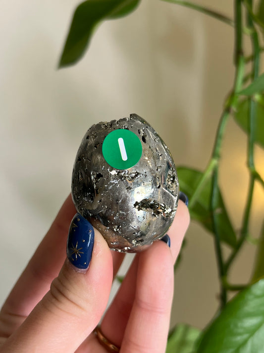Druzy Pyrite Egg - T