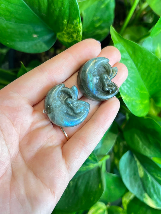 Flashy Labradorite Moon Fairy