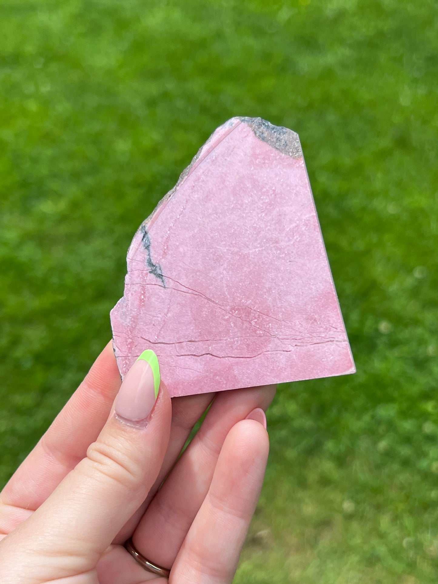 Pink Rhodonite Slab - Yukon 🇨🇦 - B