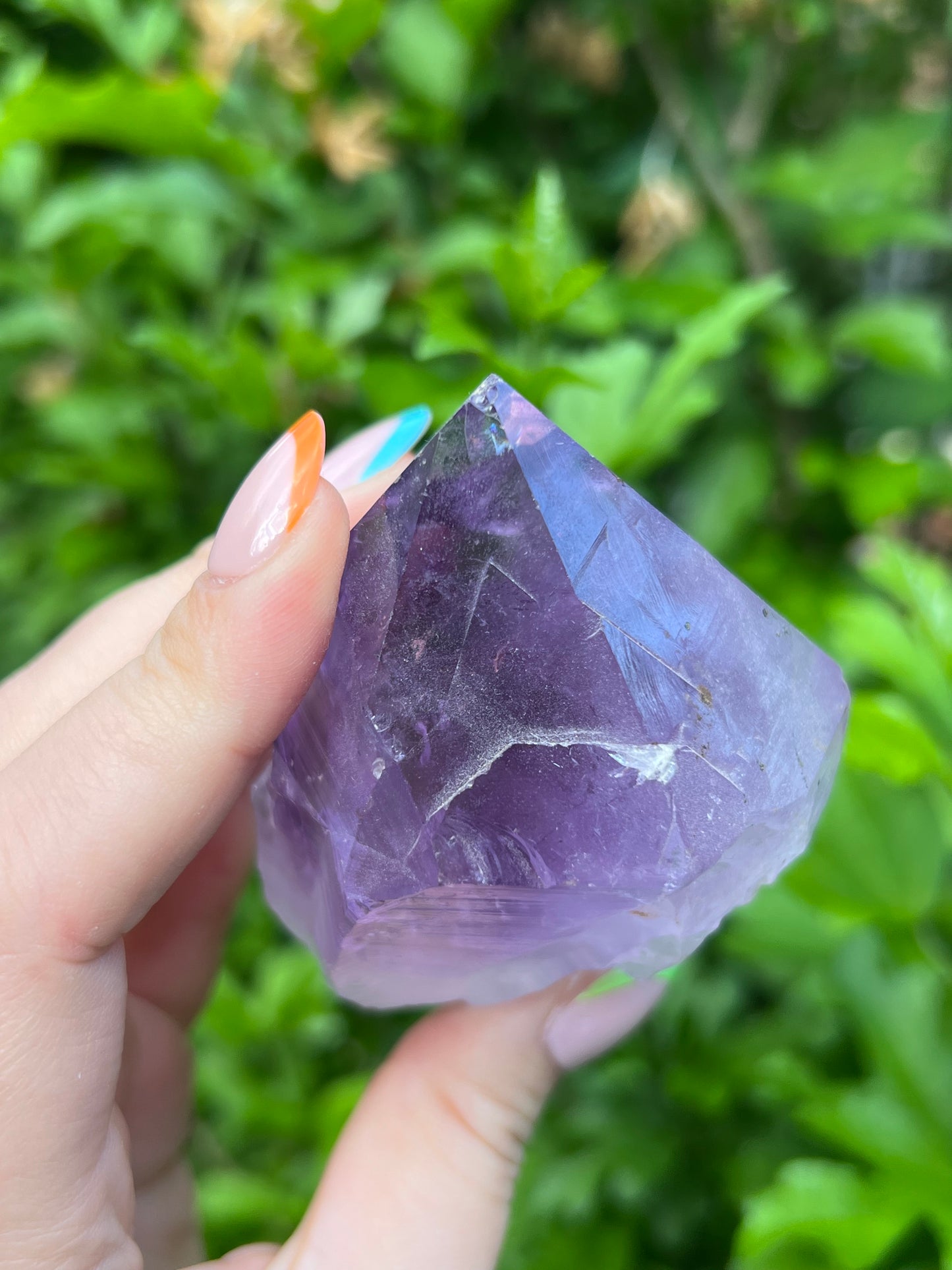 Amethyst Half Polished Tower