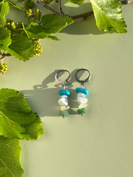 Gay/Achillean Pride Flag Huggie Earrings